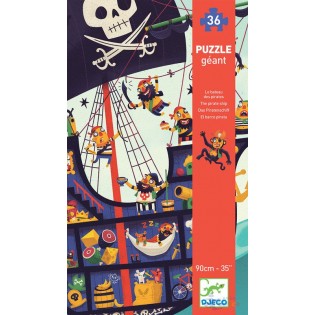 El Barco Pirata "Puzle gigante" - Djeco